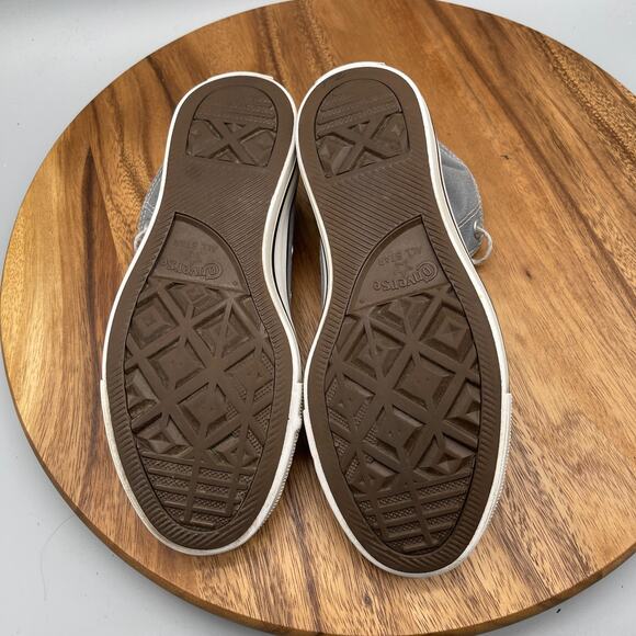 Converse All Star Chuck Taylor Shoes Womens 7.5 Gray Hi Top Casual Skate Sneaker - Picture 7 of 8